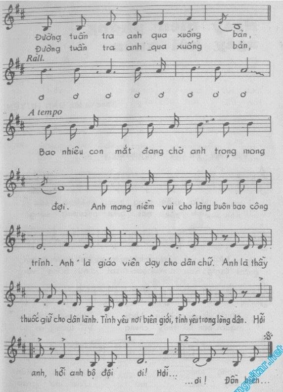 Sheet nhạc Tình Yêu Bên Suối 2